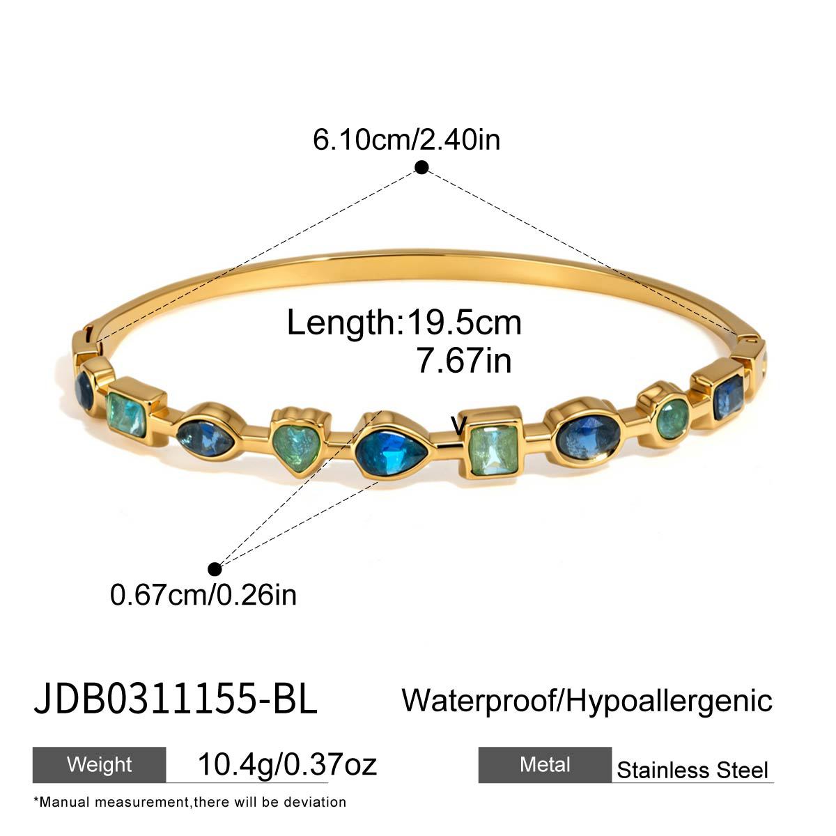 Color Zircon Bangle Collection