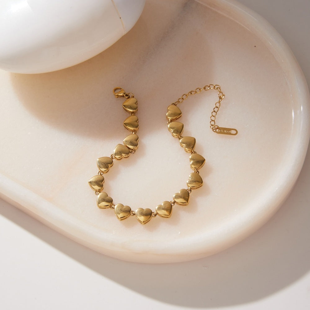 Heart Chain Bracelet