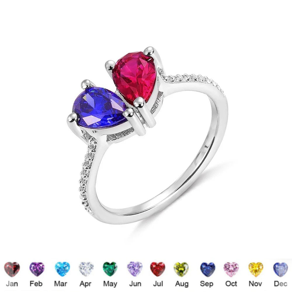 Zircon Birthstone Fashion Ring