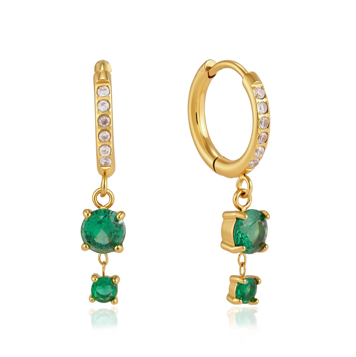 Color Zircon Drop Earrings Collection