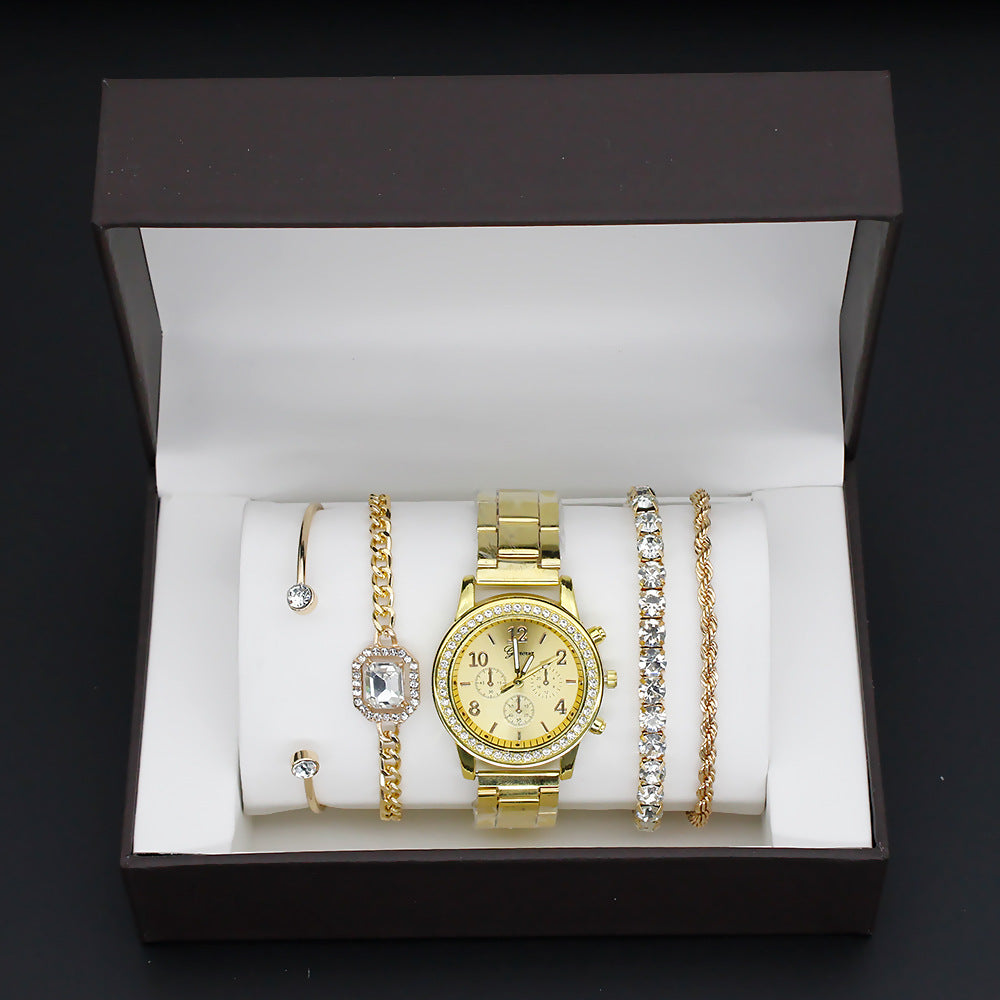 Women's Set With Bracelet 4 Pieces FashionWatch Quartz