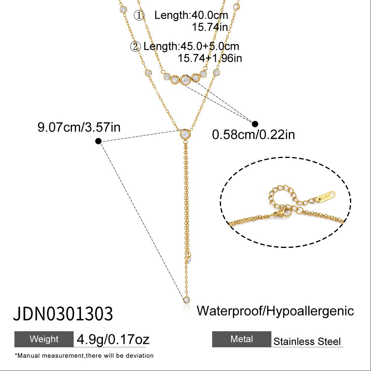 Long Chain Pendant Necklace