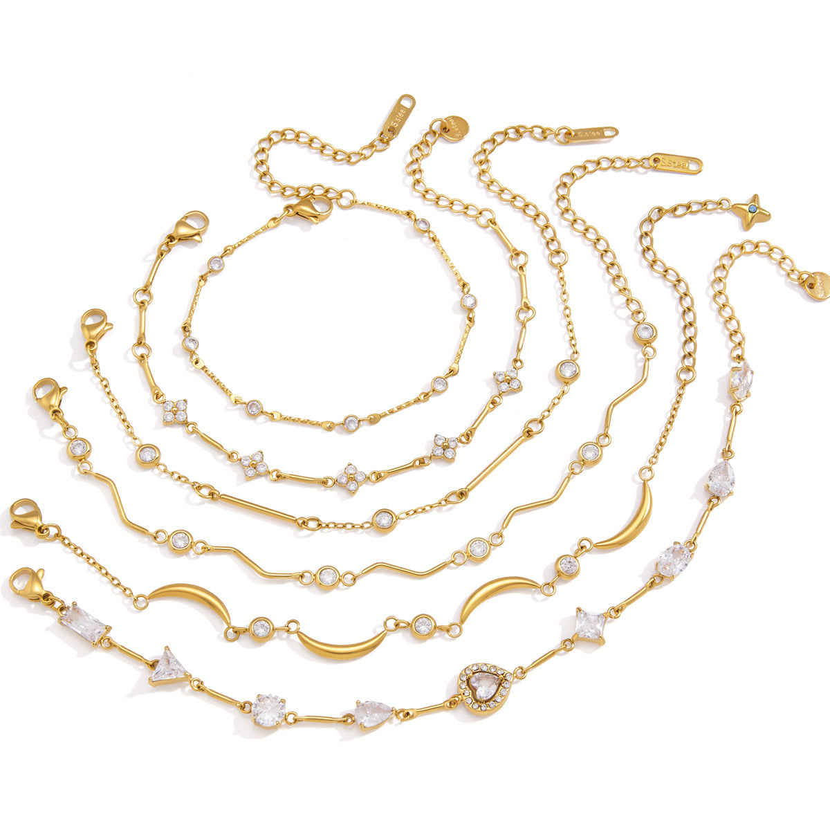 Charm Zircon Bracelet Collection
