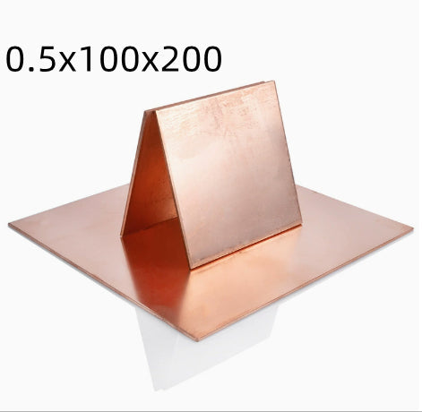 Copper Sheet Pure Copper Conductor T2 Red Copper Plate Copper Foil DIY Material