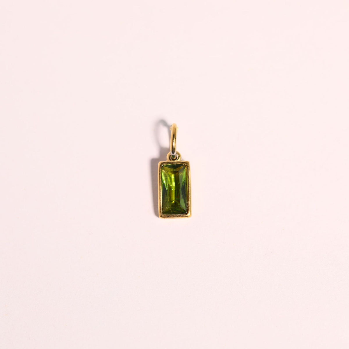 18K gold letters with birthstone design high-end necklace