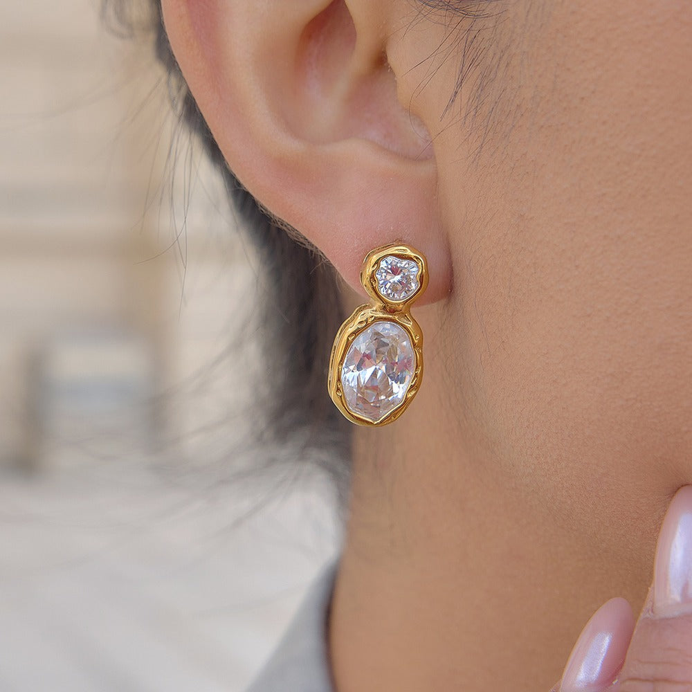 Zircon Earrings Ring Collection