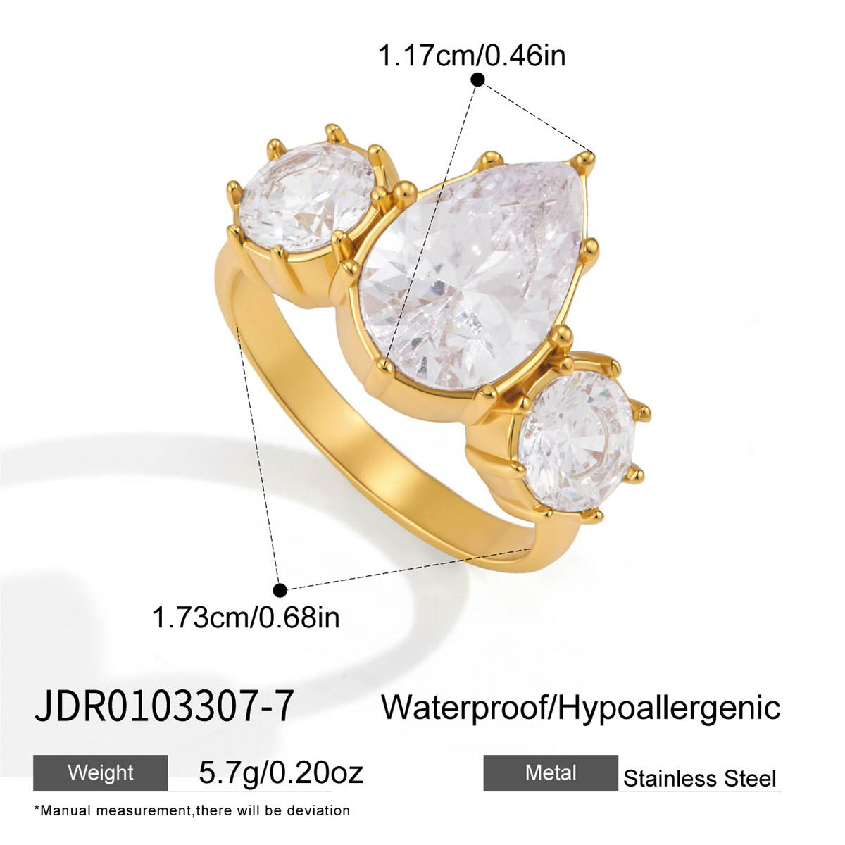 Mixed Zircon Ring Collection