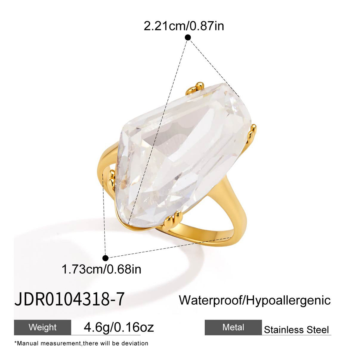 Glass Statement Ring Collection