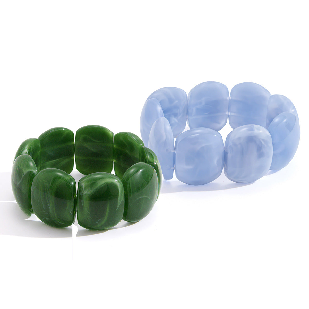 Marbled Resin Bangle Collection
