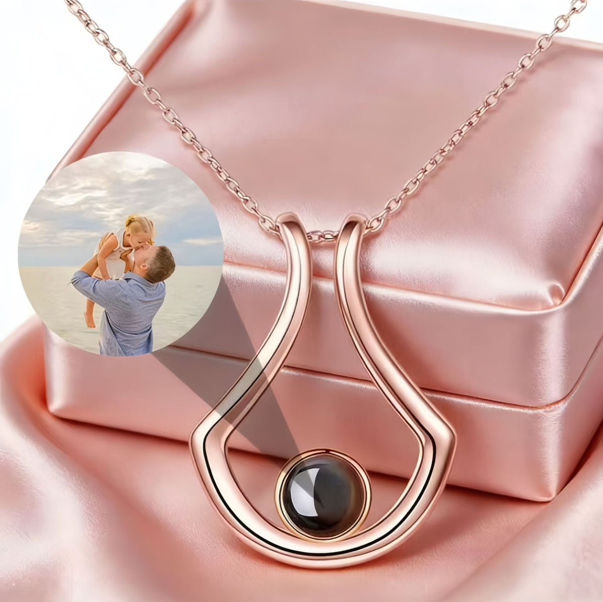 Customize Language Projection Necklaces