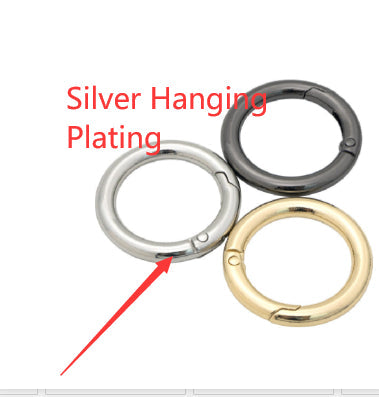 Zinc Alloy Spring Coil Open Ring Keychain
