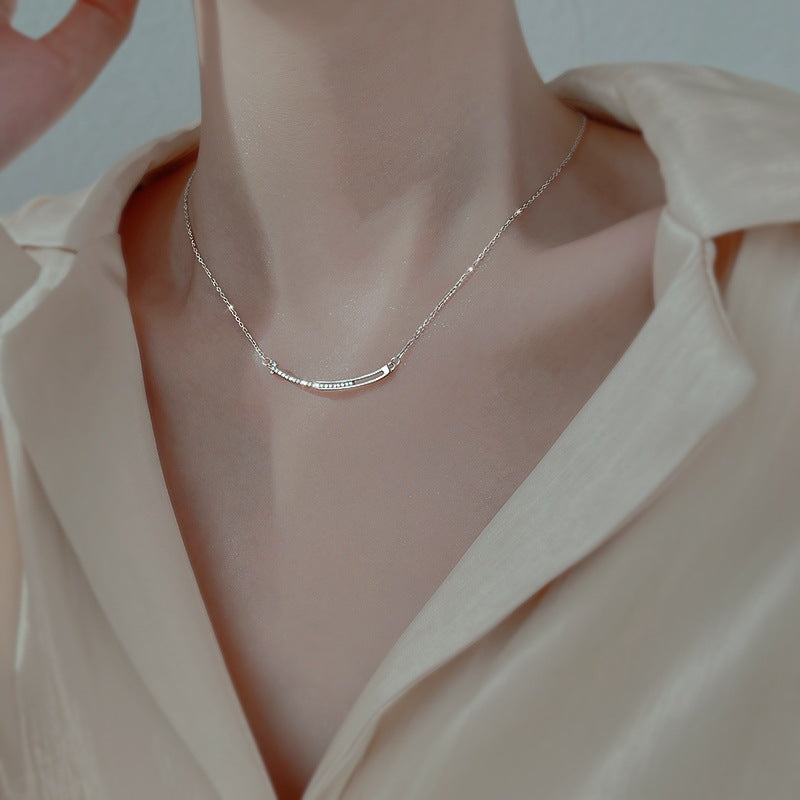 925 Sterling Silver Necklace Women's Summer 2023 New Trendy Niche Design Elegant Ins Clavicle Chain 2022