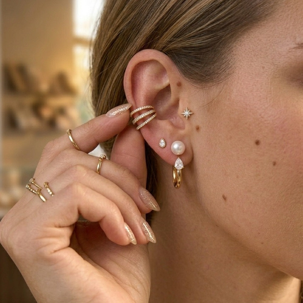 Pearl Jacket Earrings