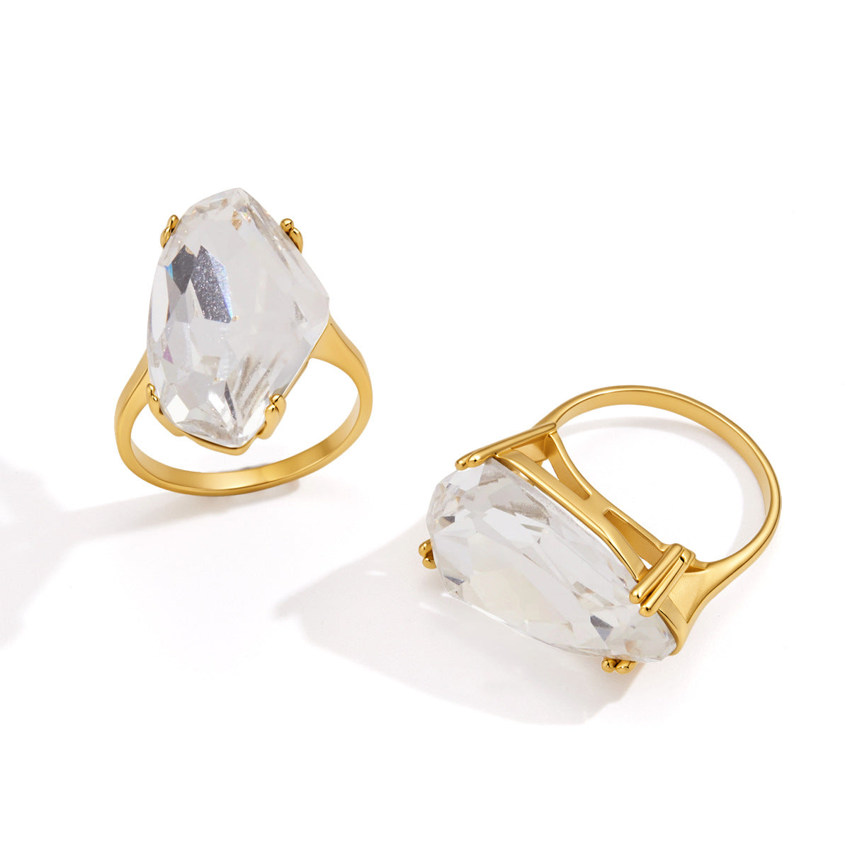 Glass Statement Ring Collection