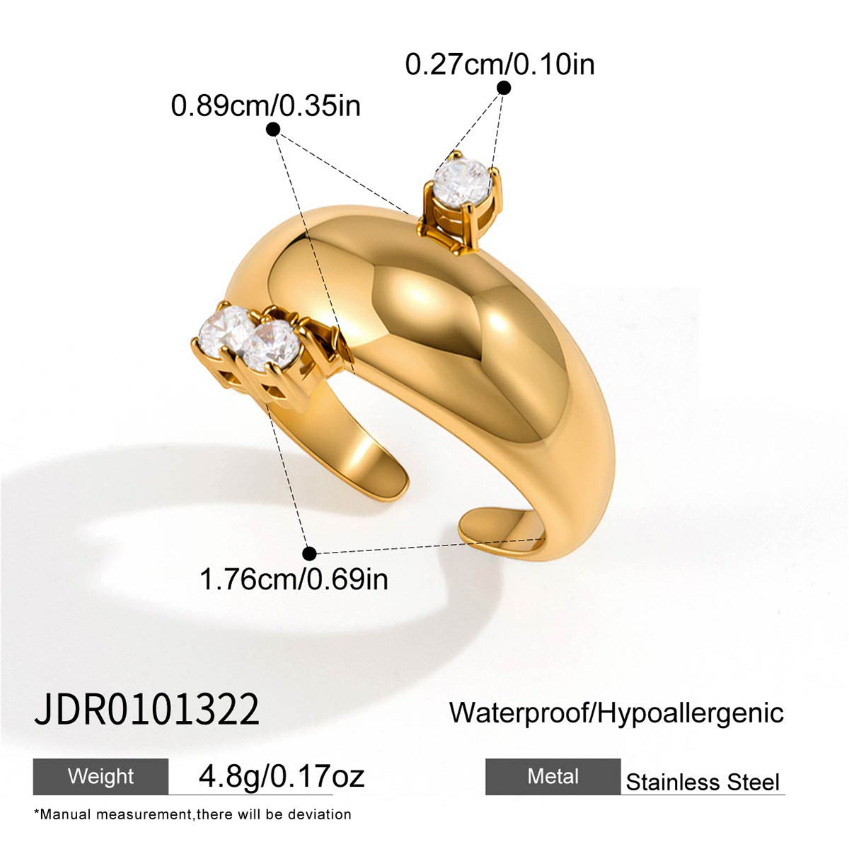 Open Zircon Ring Collection