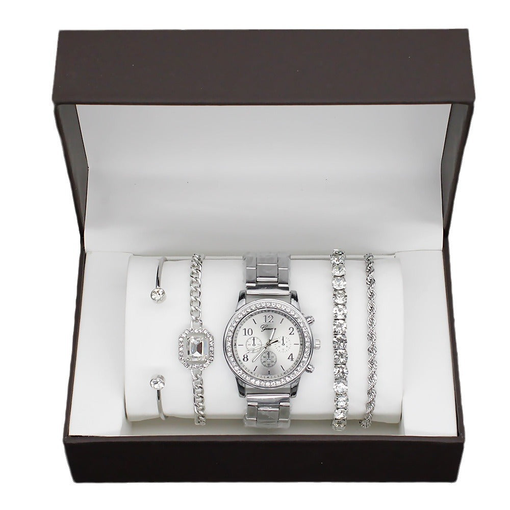 Women's Set With Bracelet 4 Pieces FashionWatch Quartz