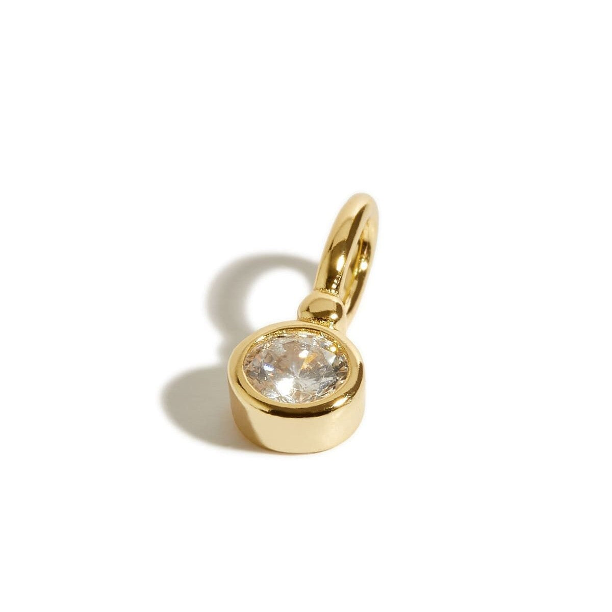 18K gold letters with birthstone design exquisite and noble necklace
