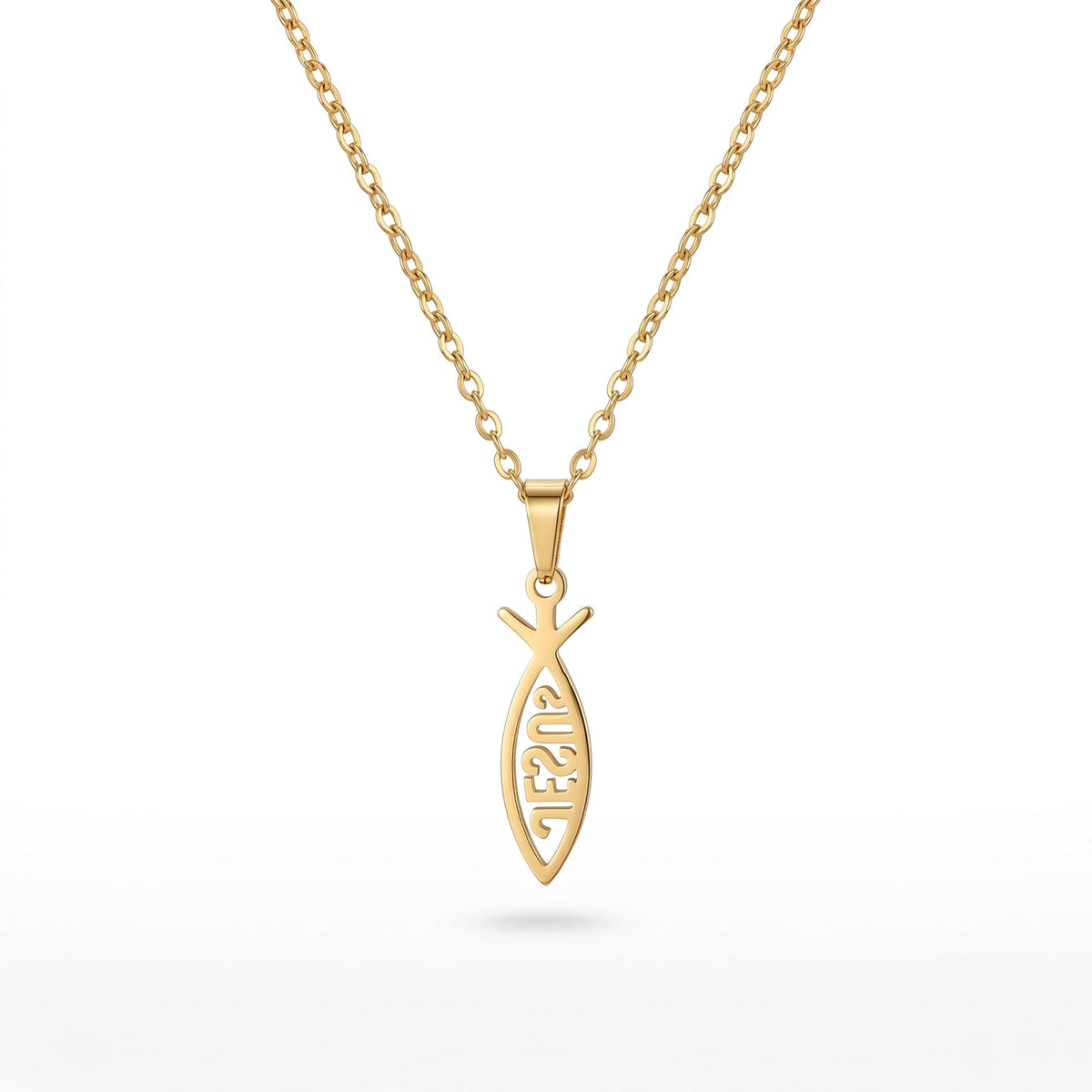 New European American Cross Border Fade Resistant Stainless Steel Necklace Stackable Set, Flower Geometric Disc Women Necklace
