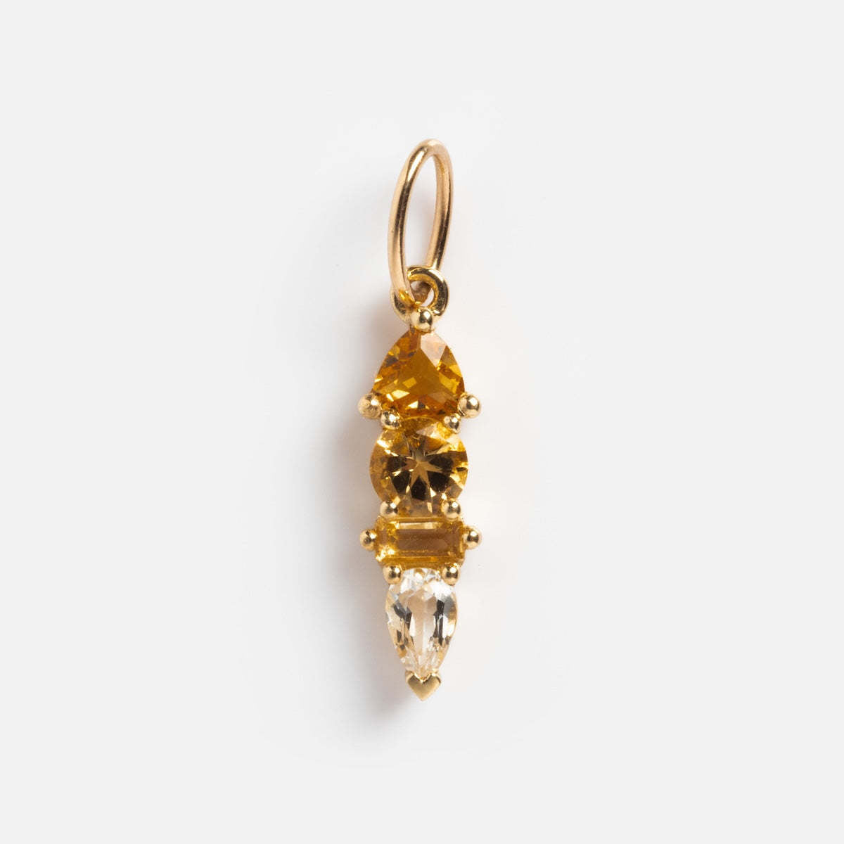 18K gold letters with birthstone design beautiful and dazzling necklace