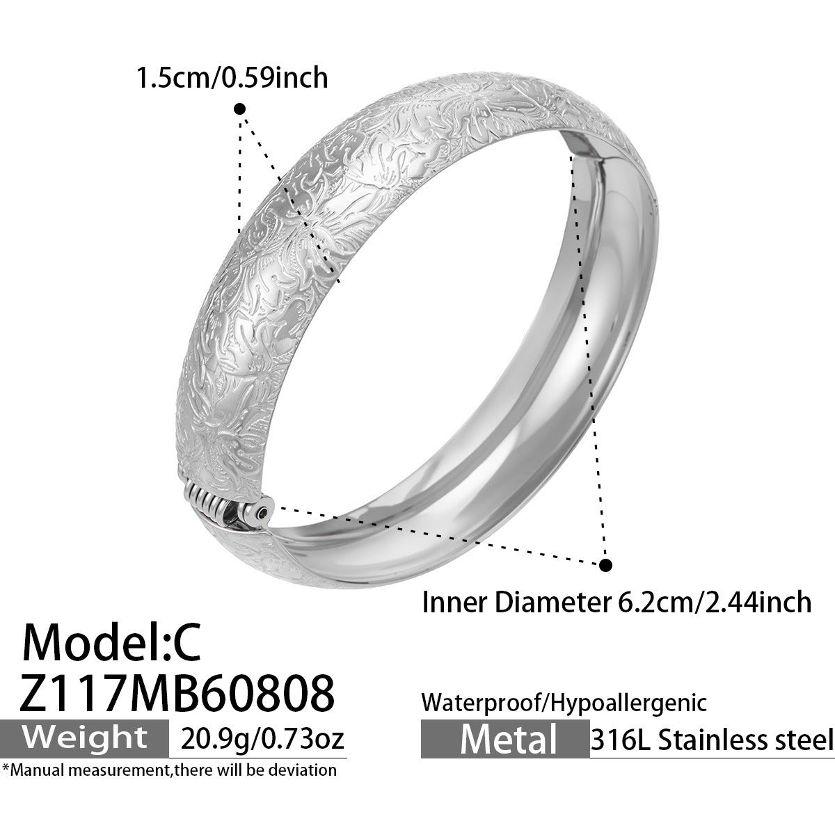 Geometric Multi Heart Charm Bangle 18K Gold Plated Stainless Steel Fashion Women Hand Jewelry For Daily Dating Party Occasions
