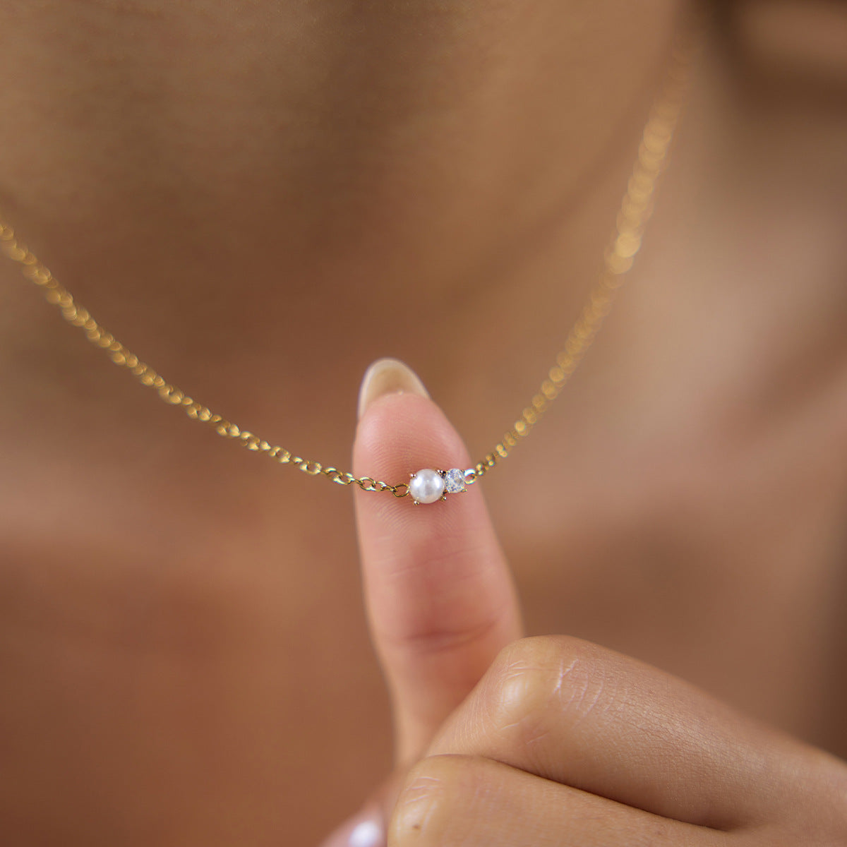 Zircon Pendant Necklace Collection