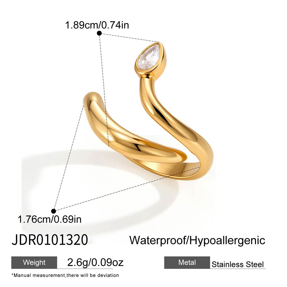 Two Tone Wrap Ring Collection