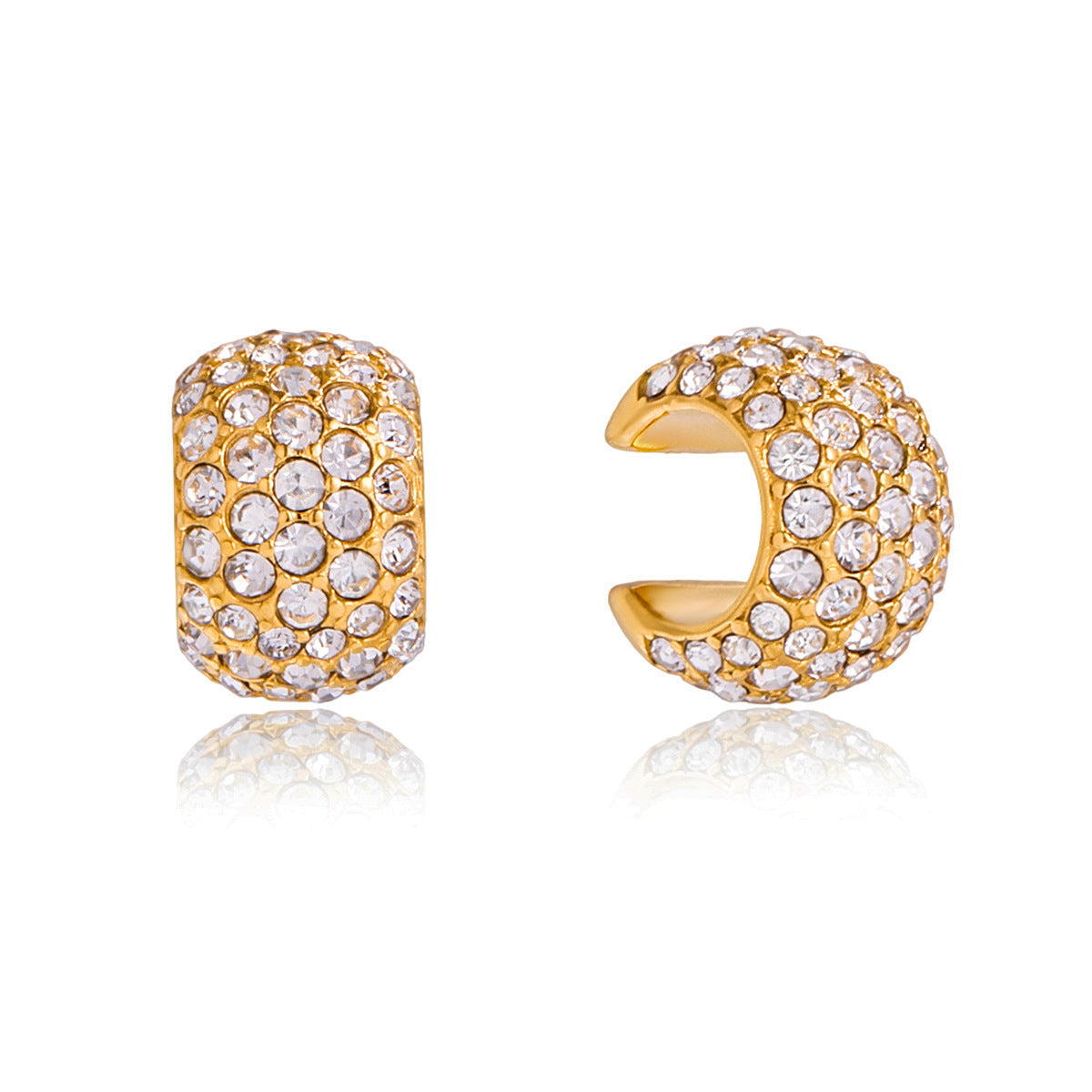 Pave Ear Cuff Earrings Collection