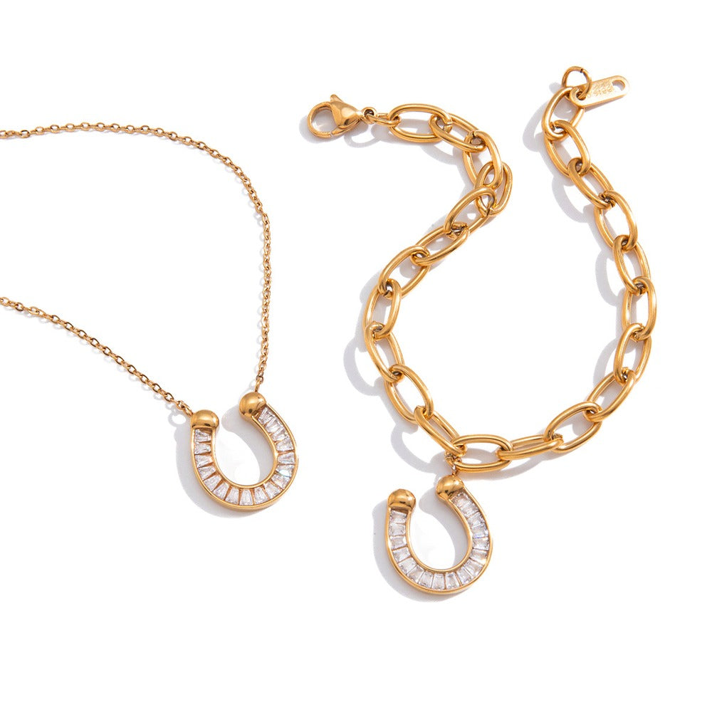 Horseshoe Zircon Jewelry Collection
