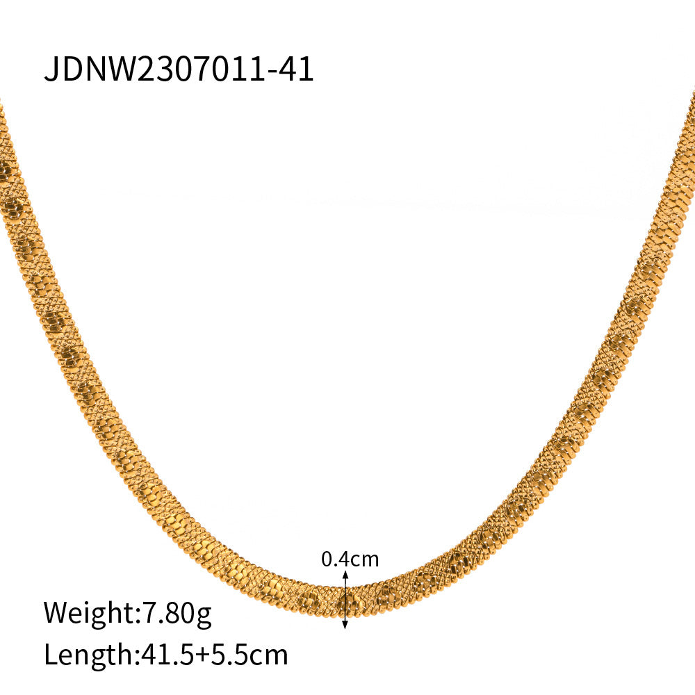 Pearl Zircon Chain Necklace Collection