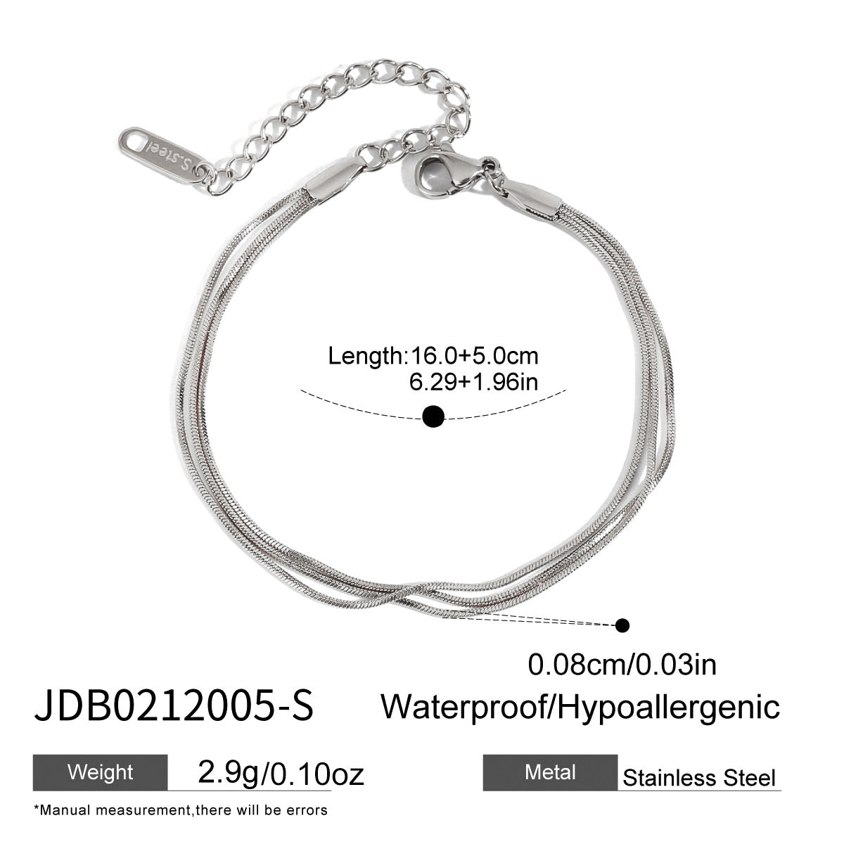 Triple Chain Bracelet Collection
