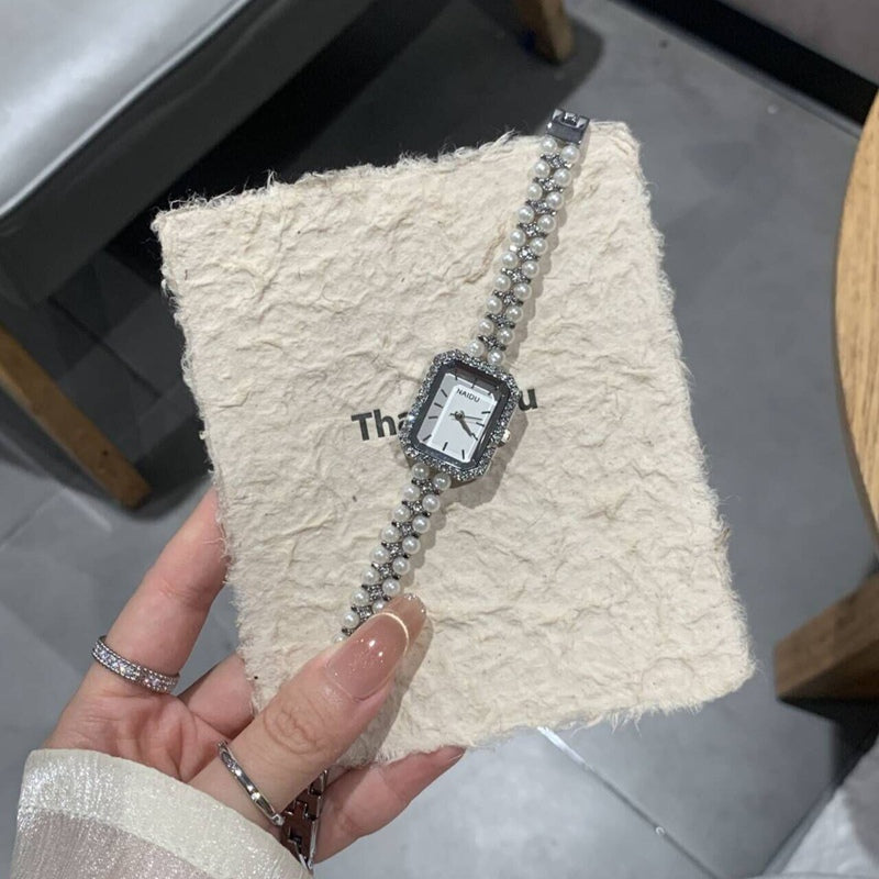 Women's Fashion Pearl Bracelet Watch