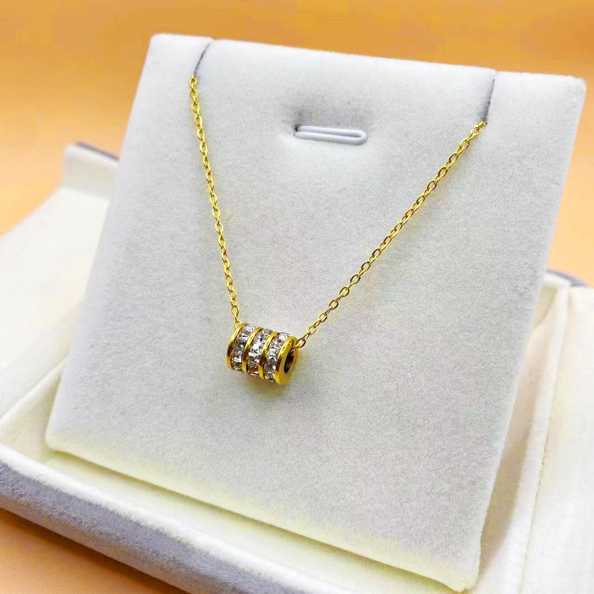 Titanium Steel Electroplating 18K Small Waist Gold Silver Rose Gold Female Trendy Popular Simple Cold Style Clavicle Chain Necklace