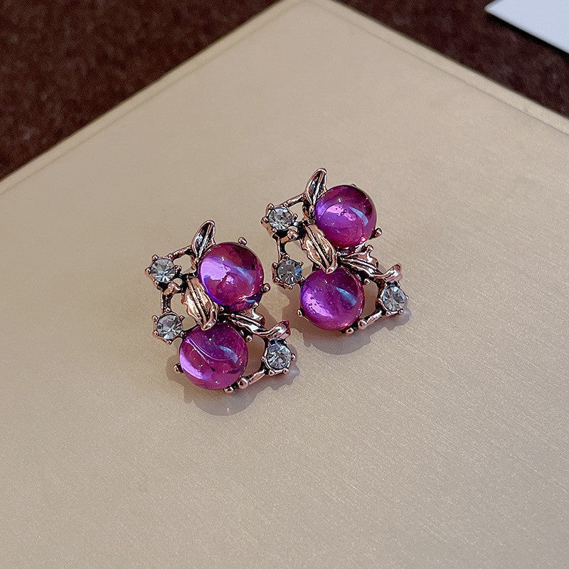 Second-Hand Vintage Jewelry With Diamond-Encrusted Flowers And Heart Necklaces, Retro Elegant Clavicle Chains, Light Luxury And High-End Necklaces