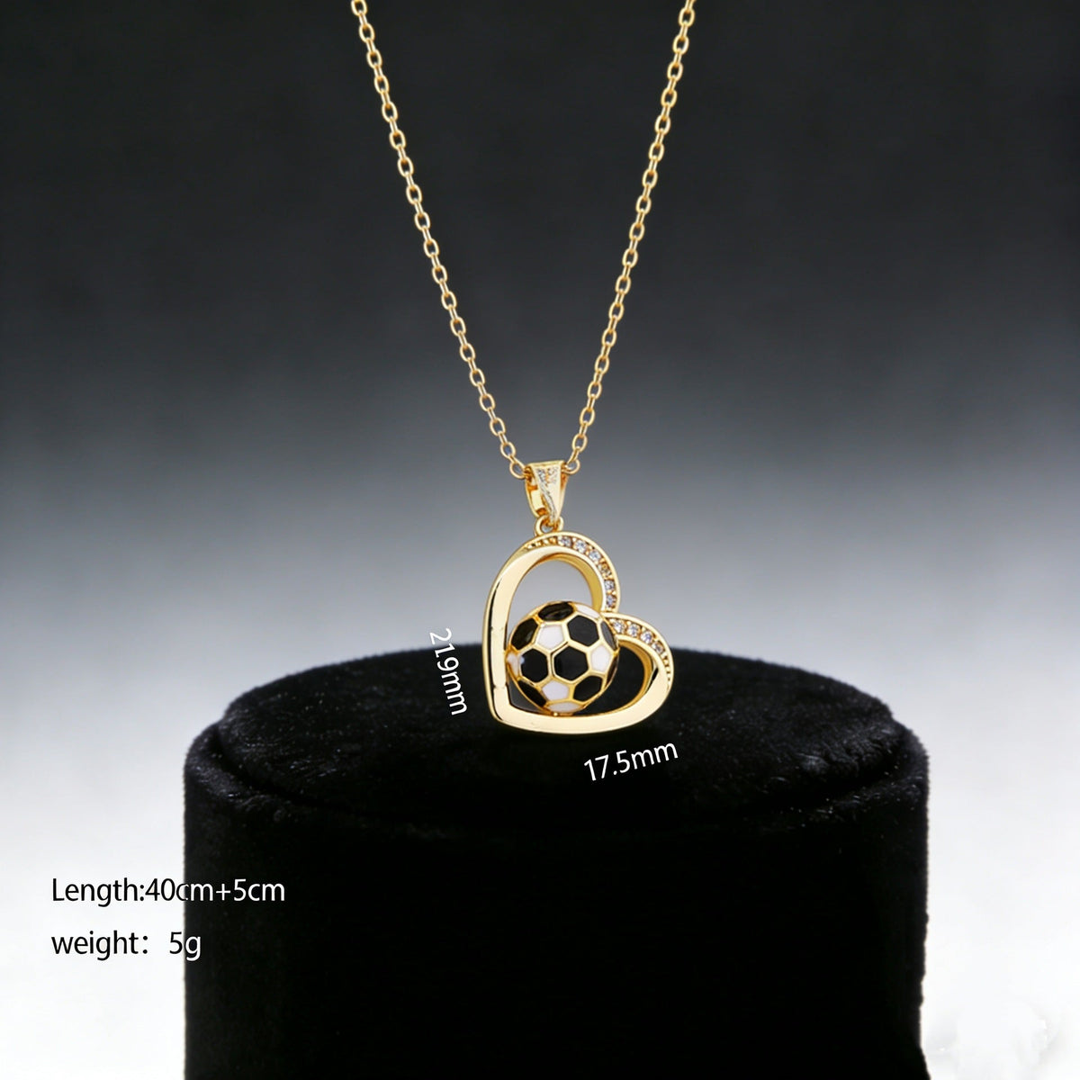 Soccer Heart Necklace Collection