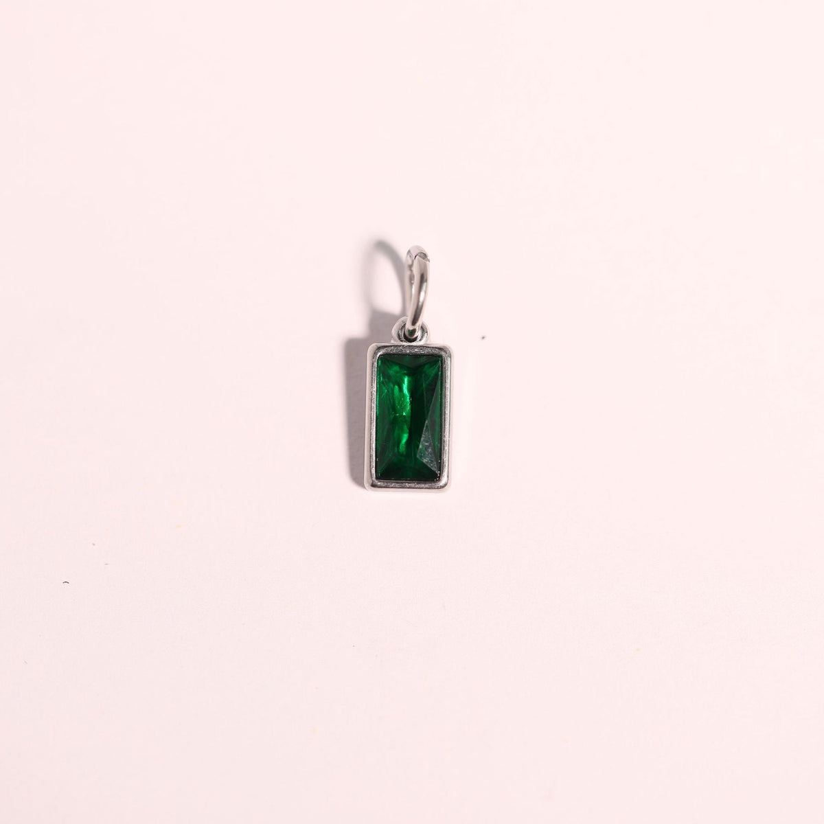 18K gold letters with birthstone design high-end necklace