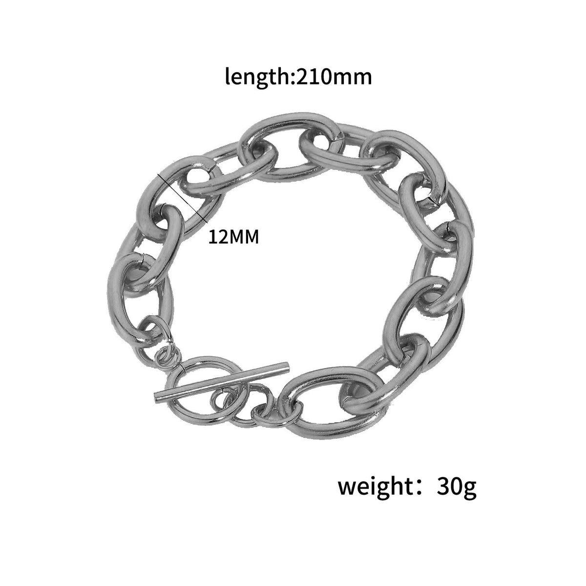 18k Gold Plated 304 Stainless Steel Bracelet Diy Jewelry Accessories Chain Accessories Cuban Chain Twist Chain Bracelet Wholesale