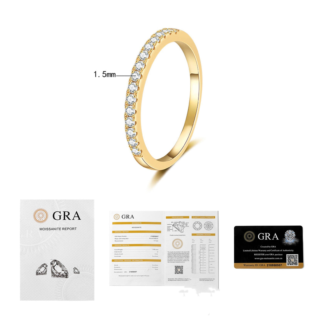 925 Sterling Silver Fully Diamond-studded Ring For Women