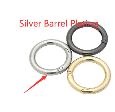 Zinc Alloy Spring Coil Open Ring Keychain