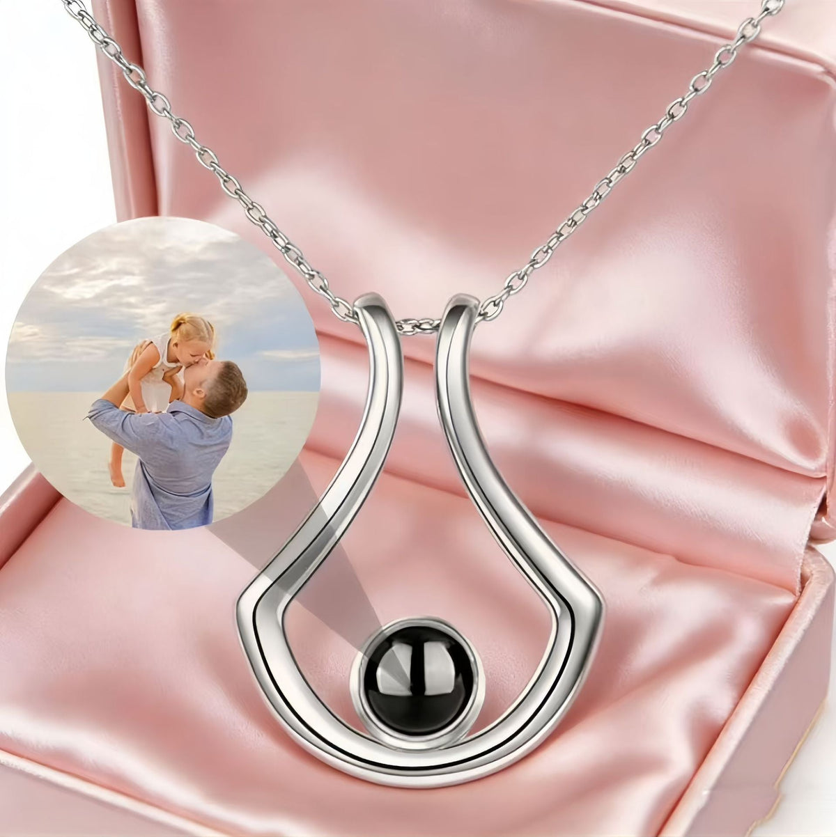 Customize Language Projection Necklaces
