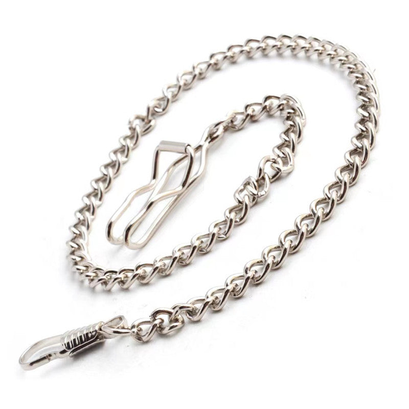 Vintage Mechanical Quartz Antique Pocket Watch Chain