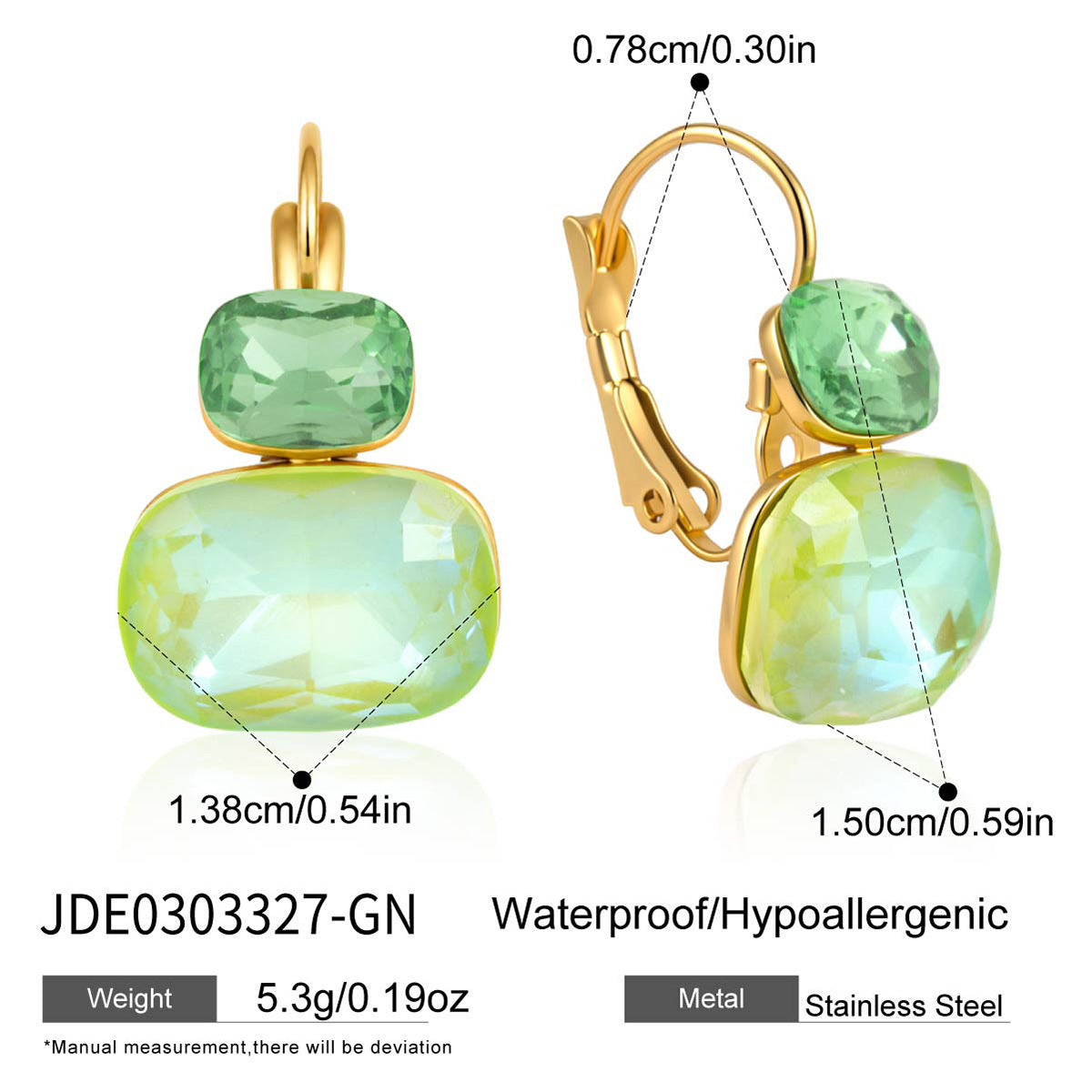 Color Zircon Hoop Earrings Collection