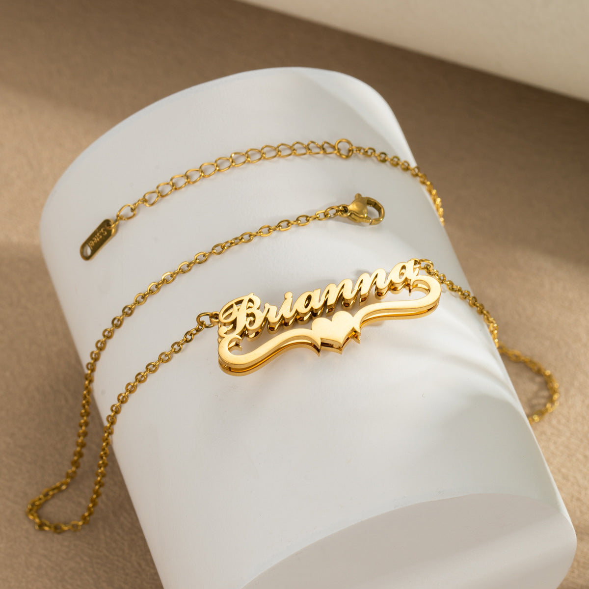 Customized Stainless Steel Double-layer Name Necklace