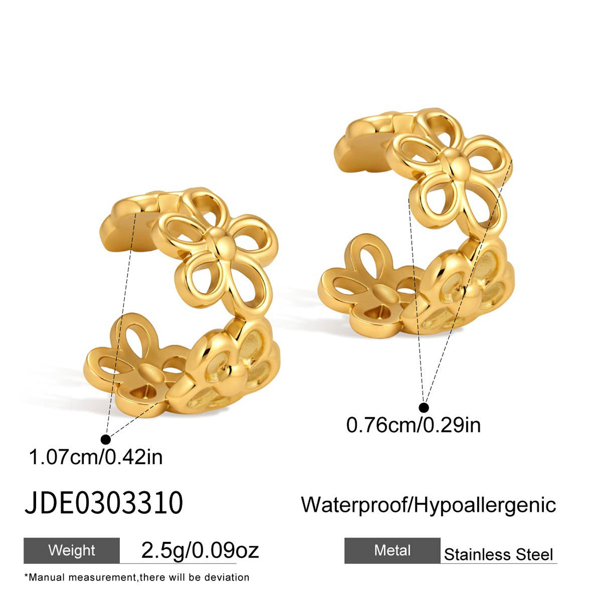 Floral Ear Cuff