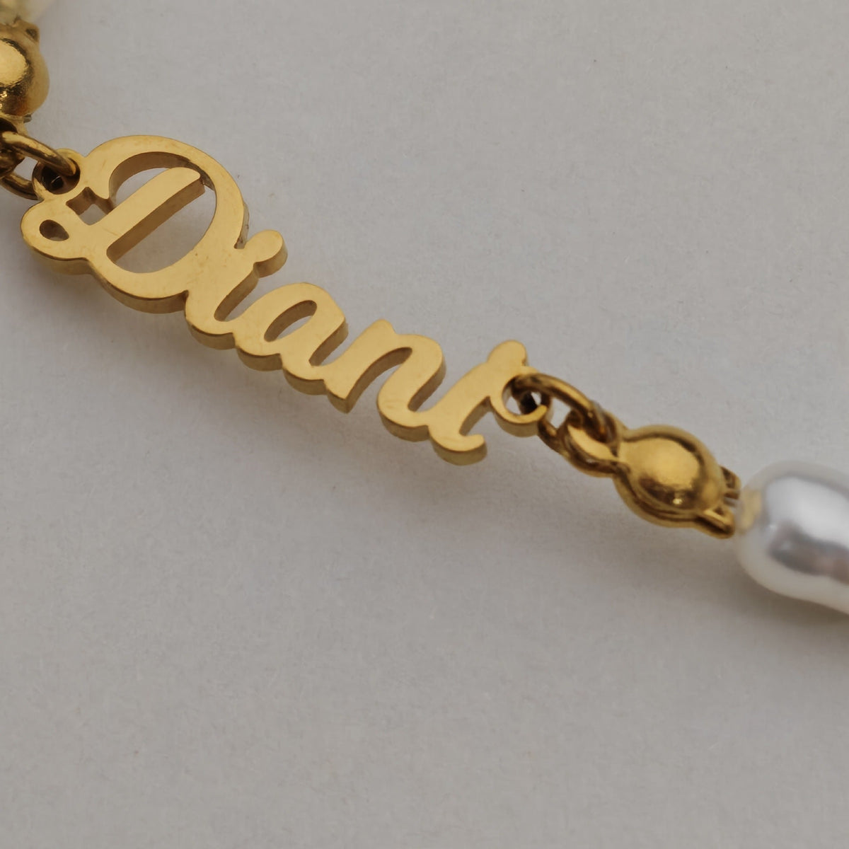 Personalized Name Freshwater Pearl Bead Bracelet