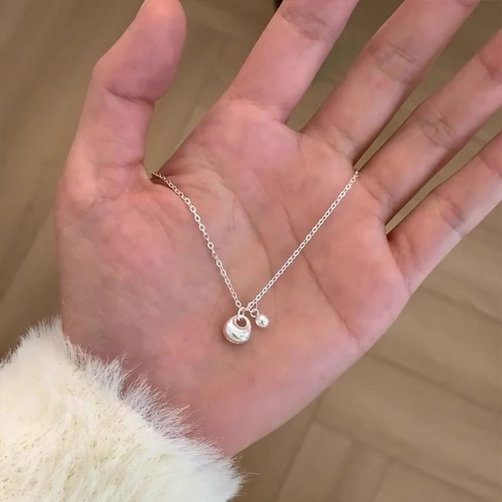 Daily Versatile S925 Sterling Silver Aquamarine Butterfly Necklace For Women, Non-Fading, Niche, High-End, Accessible Luxury Clavicle Chain New