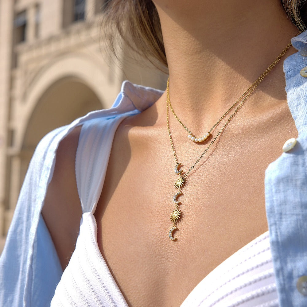 Sun Moon Y Necklace Collection