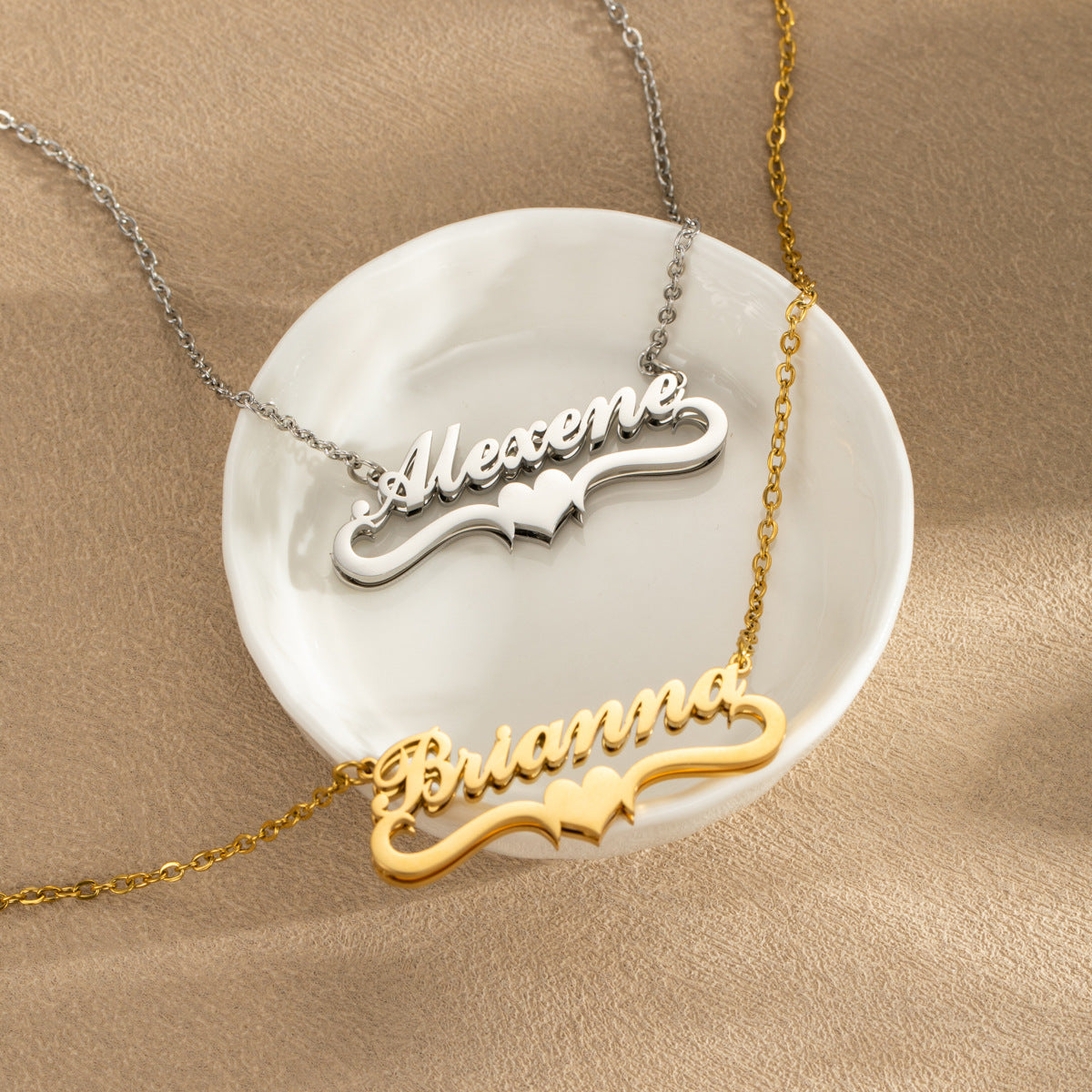 Customized Stainless Steel Double-layer Name Necklace