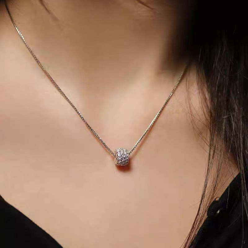 S925 Sterling Silver Pearl Necklace For Women, Niche Design, Light Luxury, Stylish And Versatile, High-End Clavicle Chain Accessory, Trendy