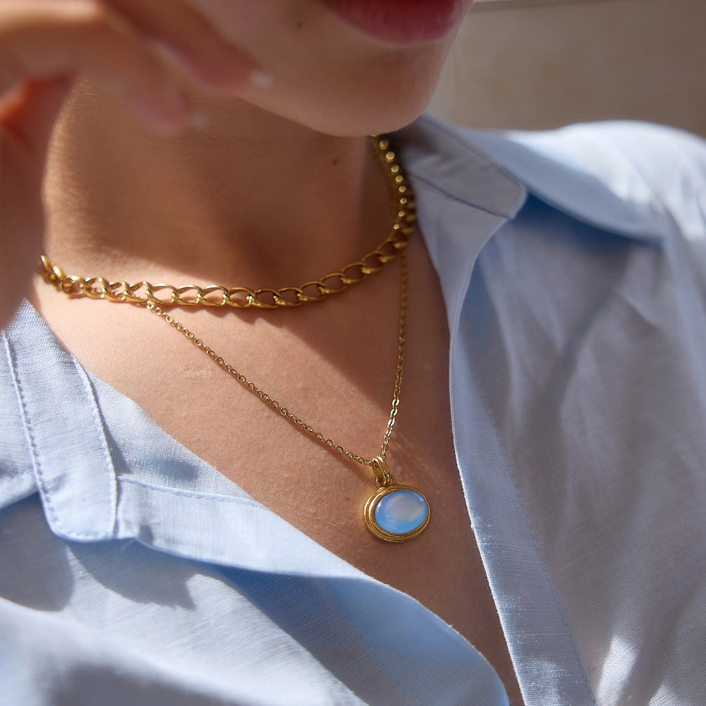 Oval Link Chain Necklace Collection