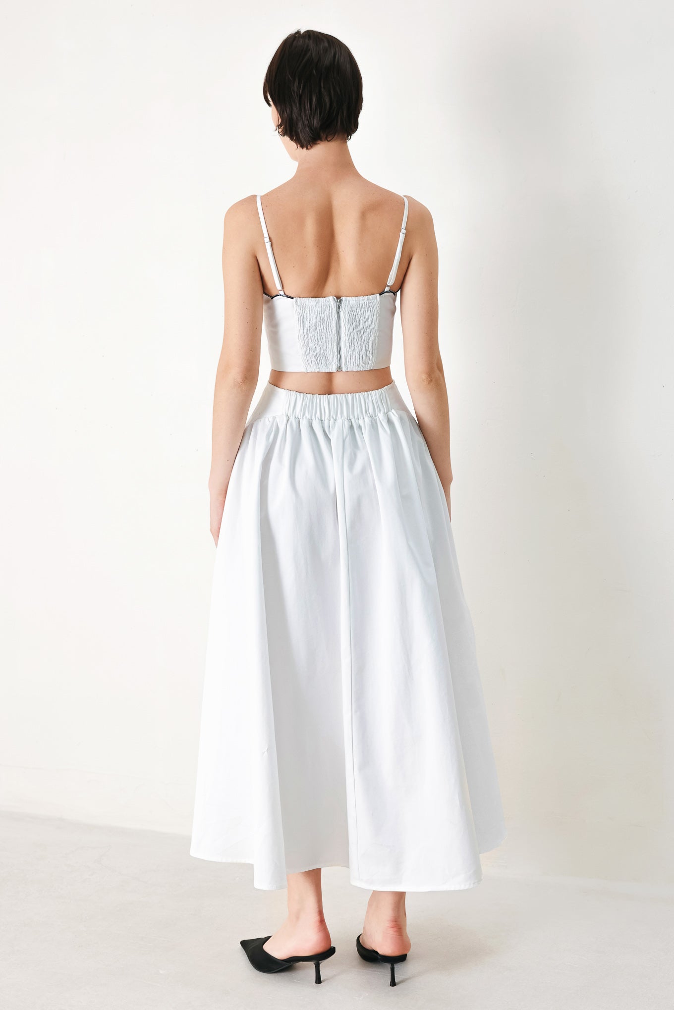 PURE ELEGANCE WOVEN MIDI DRESS